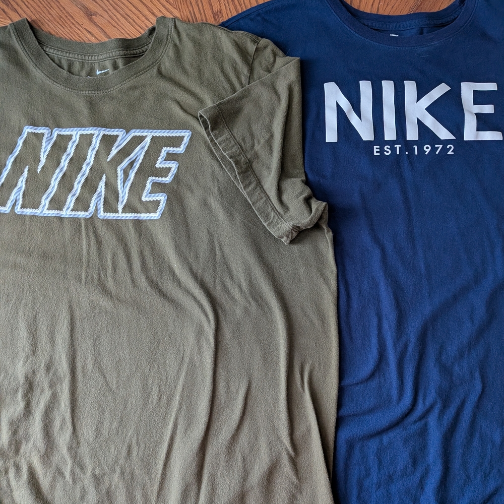 Nike Olive and Navy T-Shirts